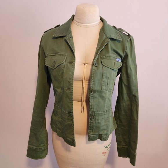 Abercrombie & Fitch women's military jacket, size large - Picture 2 of 11